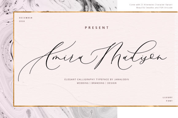 Amira Madison: The Modern Script Font for Elegant Branding