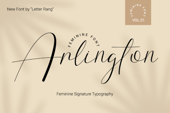 Arlington: A Script Font That Captures Feminine Grace