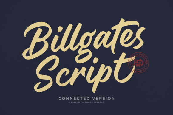 Billgates Script: A Vintage Brush Font for Creative Projects