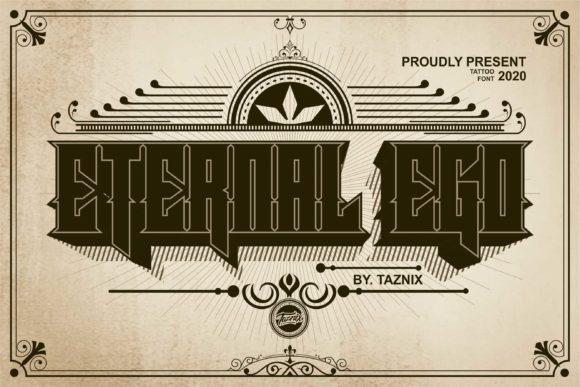 Eternal Ego: A Blackletter Font with Vintage Drama and Modern Edge