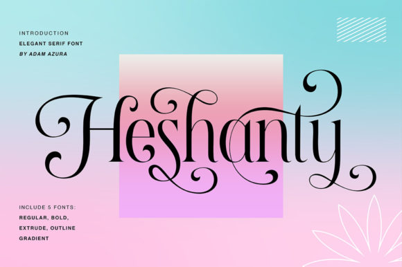 Heshanty: A Serif Font That Balances Luxury with Practicality