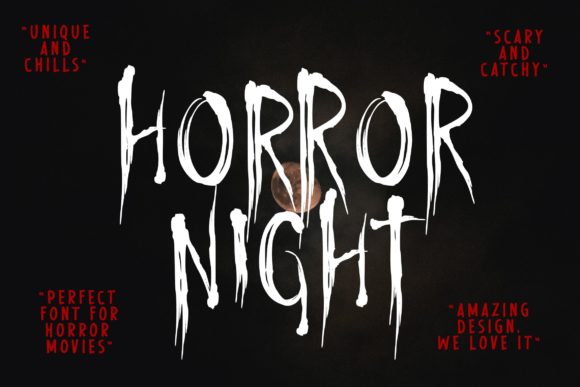 Horror Night: The Display Typeface for Bold Visuals