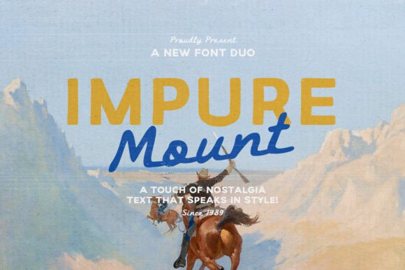 Impure Mount: A Hand-Lettered Font Duo for Authentic Branding