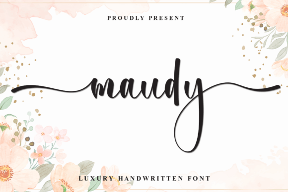 Maudy: The Handwritten Font That Captures Effortless Luxury