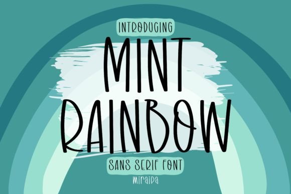 Mint Rainbow: A Fresh Take on Friendly Handwritten Typography