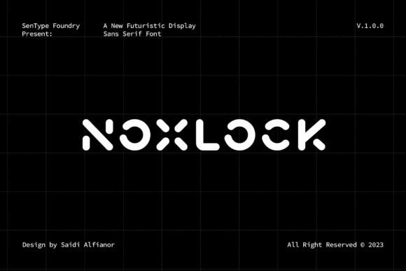Noxlock: The Futuristic Font for Bold Branding