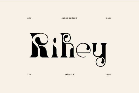 Rihey: An Art-Nouveau Display Font for Lasting Impressions