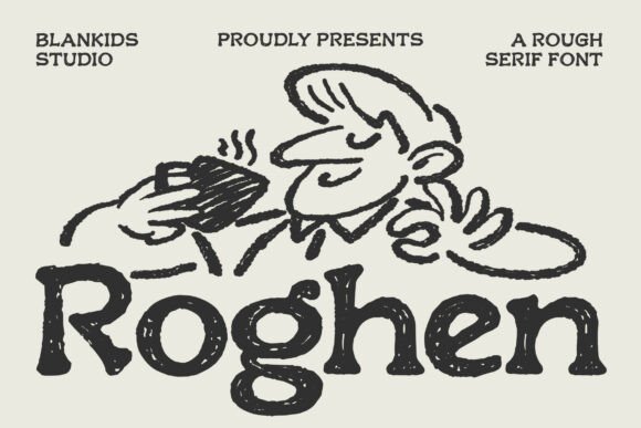 Roghen: The Bold Rough Serif with Handcrafted Charm