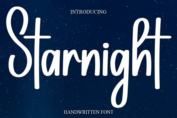 Starnight: A Sweet Handwritten Font for Elegant Designs