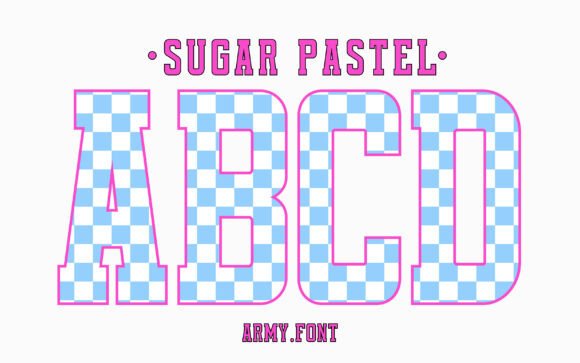 Sugar Pastel Blue: A Fresh Take on Varsity Typography