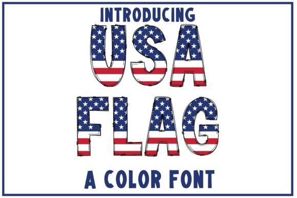 USA Flag Font: A Playful Patriotic Typeface for Every Project